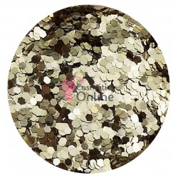 Decor pentru unghii 8g SU59 paiete hexagonale Navy white metalizat